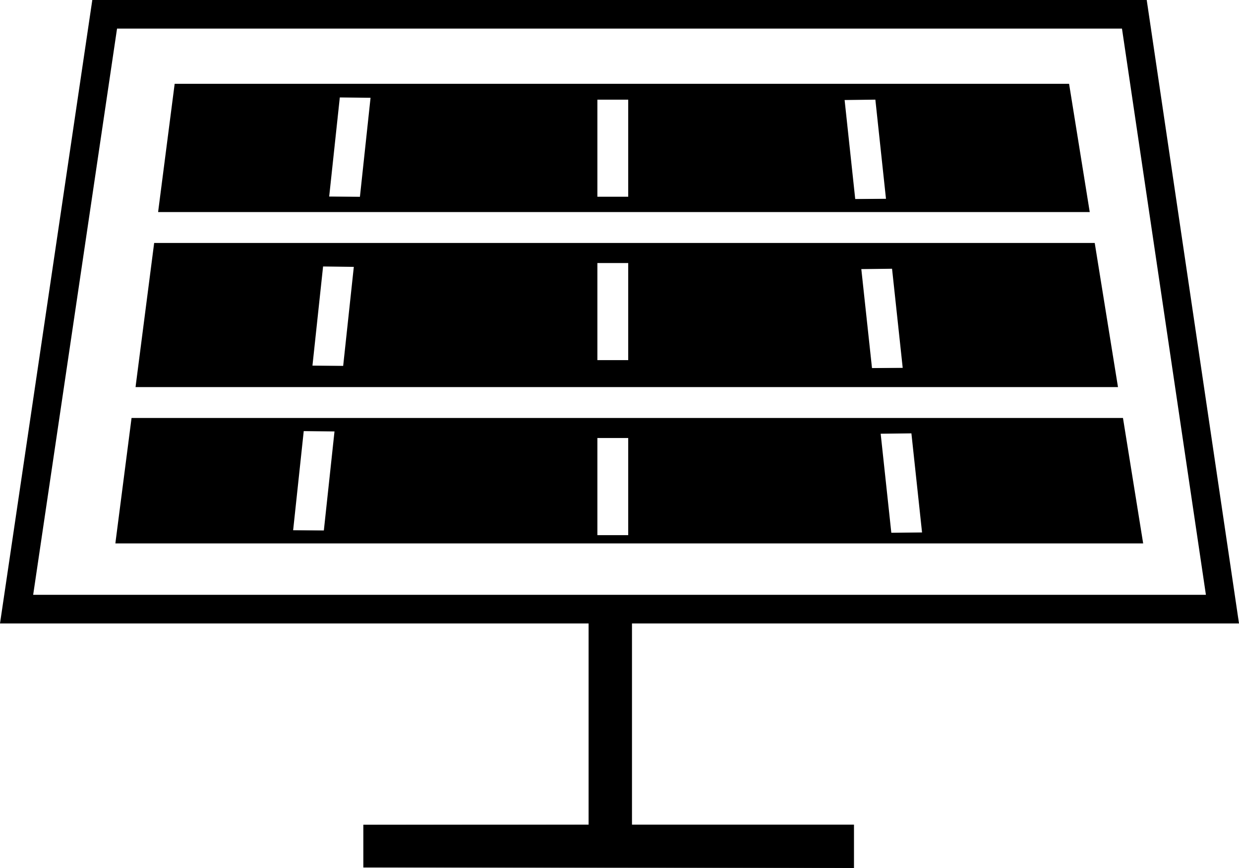 Frontal Solar Panel Svg Line Art Free Vectors